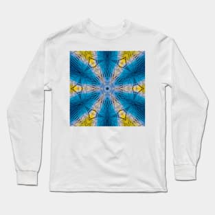 yellow gold floral fantasy in square format Long Sleeve T-Shirt